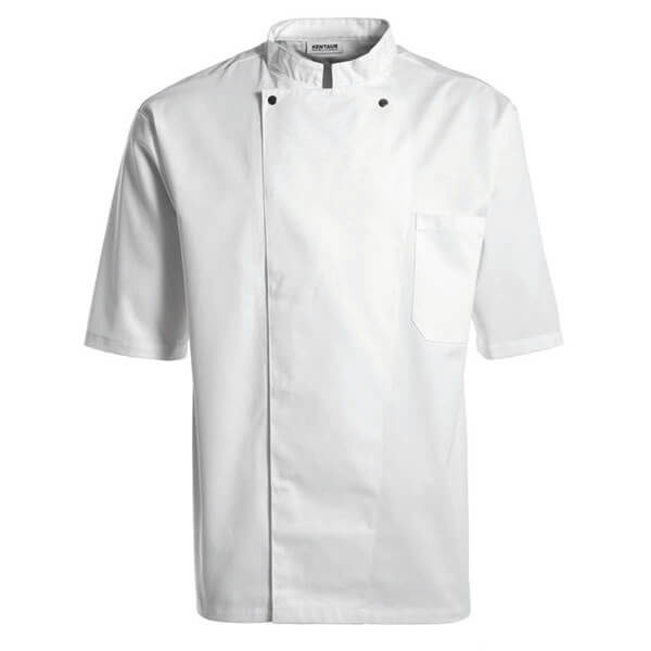 Unisex kokkejakke med korte ærmer - Image 2