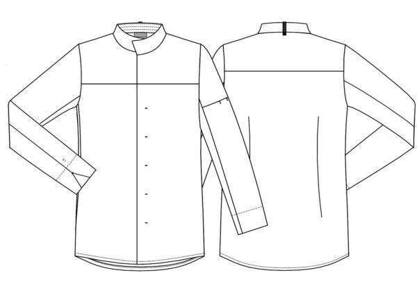 Modern Look - Unisex Kokkeskjorte - Image 2